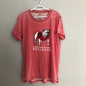 Georgia Bulldogs light material t-shirt size L